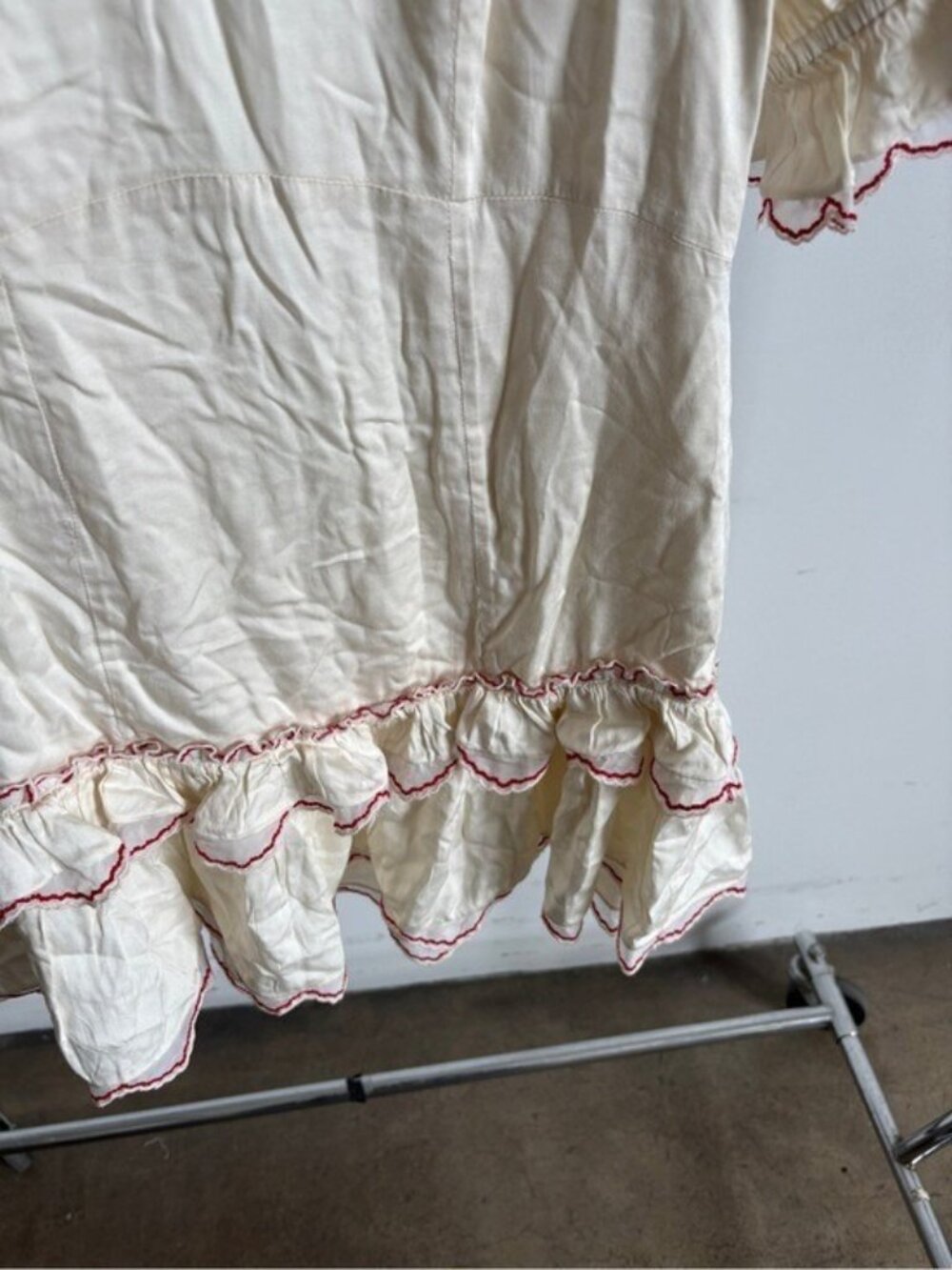 $369 NWT For Love And Lemons “Amor”Embroidered Mini Dress in Cream Sz XS - Picture 6 of 14